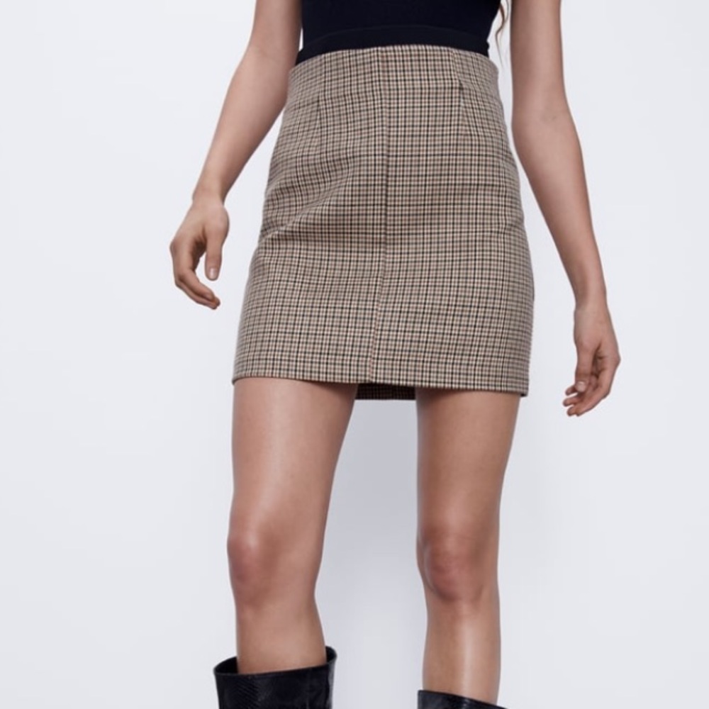 Zara 2 pieces plaid blazer and mini skirt set - Picture 8 of 11